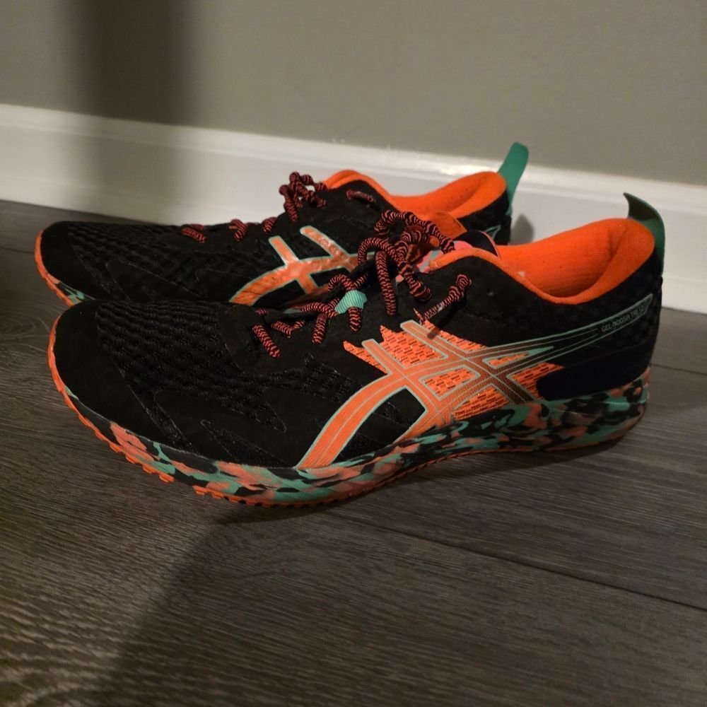 FLASH SALE- Men's ASICS Gel-Noosa Tri 12 Black and Neon Running Shoes - Picture 9 of 9
